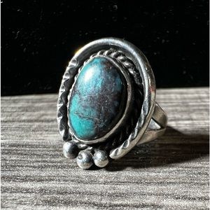 Vintage sterling silver with turquoise ring